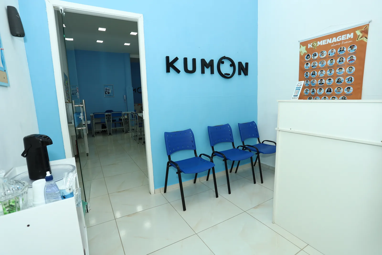 Recepção acolhedora do Kumon Vila Flórida